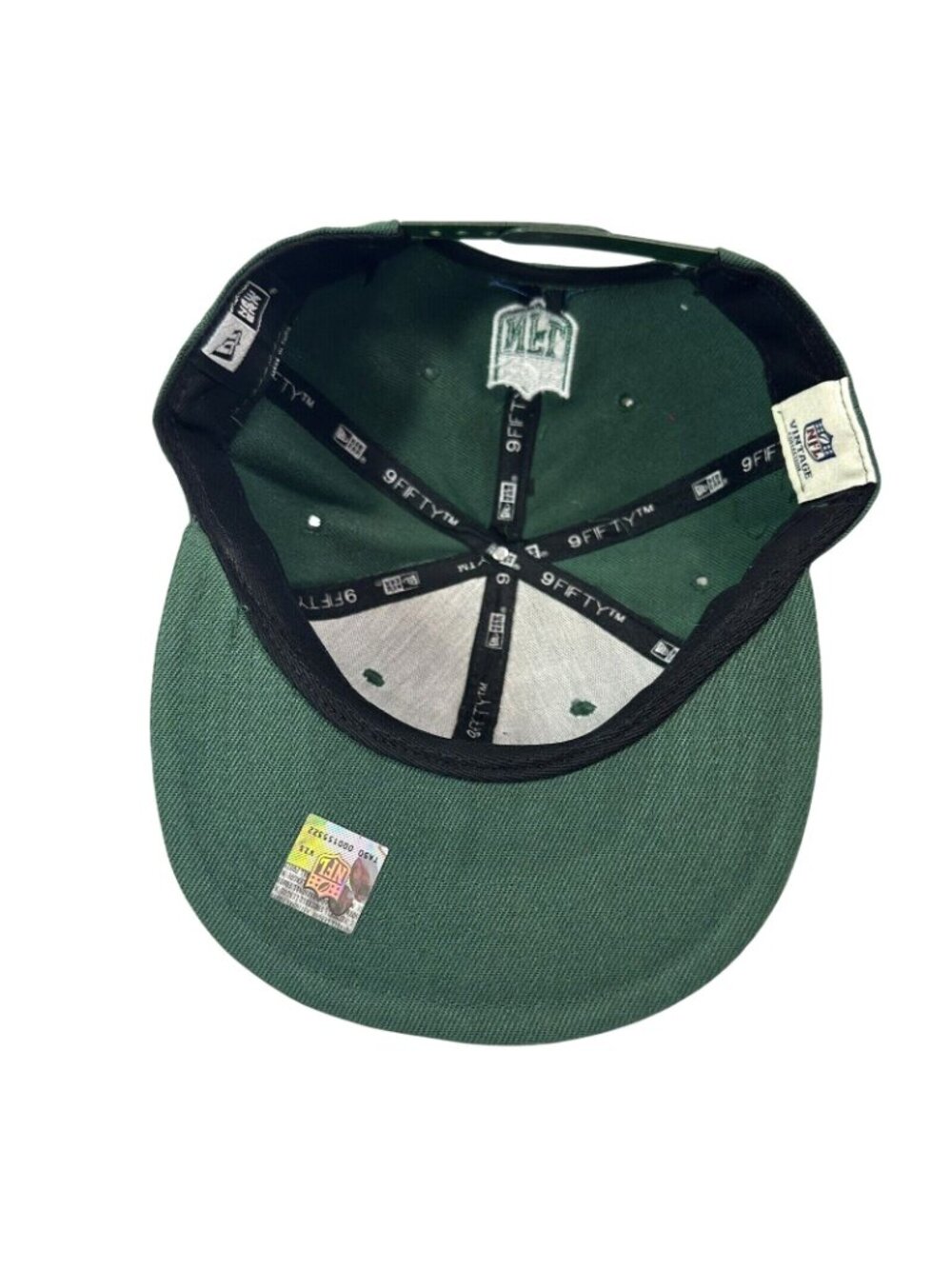 New Era New York Jets Green NFL 9FIFTY  Snapback Cap Hat NWT Flat Brim - Picture 6 of 10